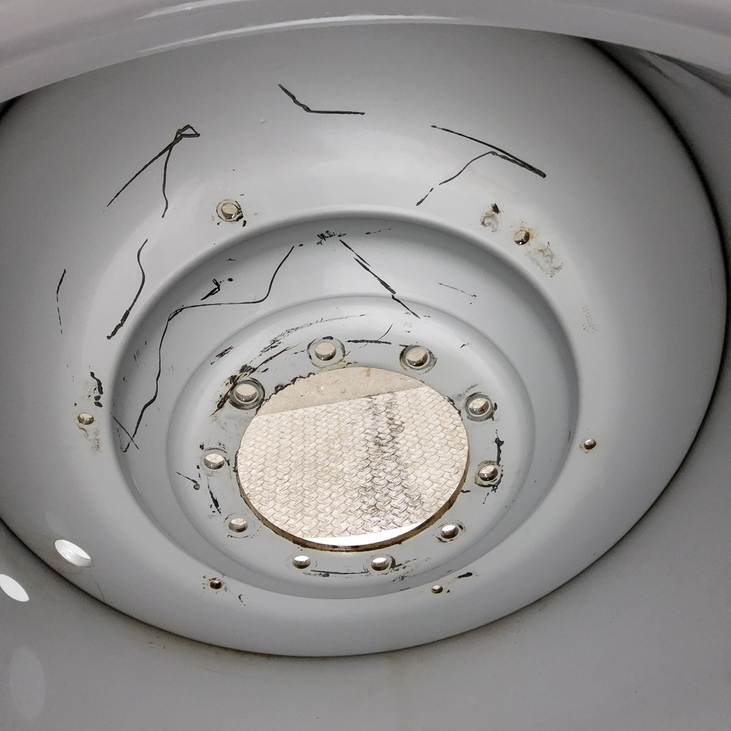 38"W x 46"D, Case IH Silver Mist 10-Hole Formed Plate , -0.88" Offset