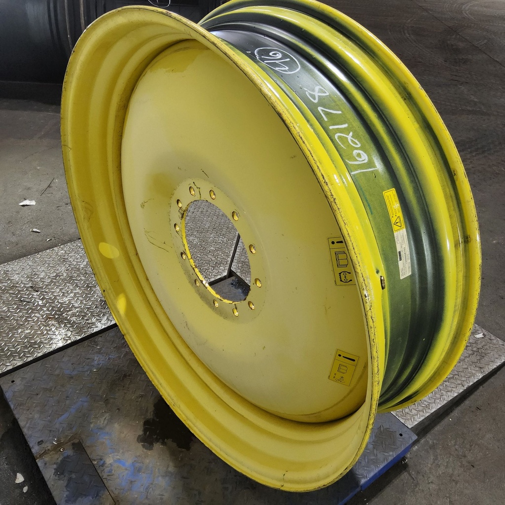 13"W x 46"D, John Deere Yellow 12-Hole Bubble Disc , 1.75" Offset