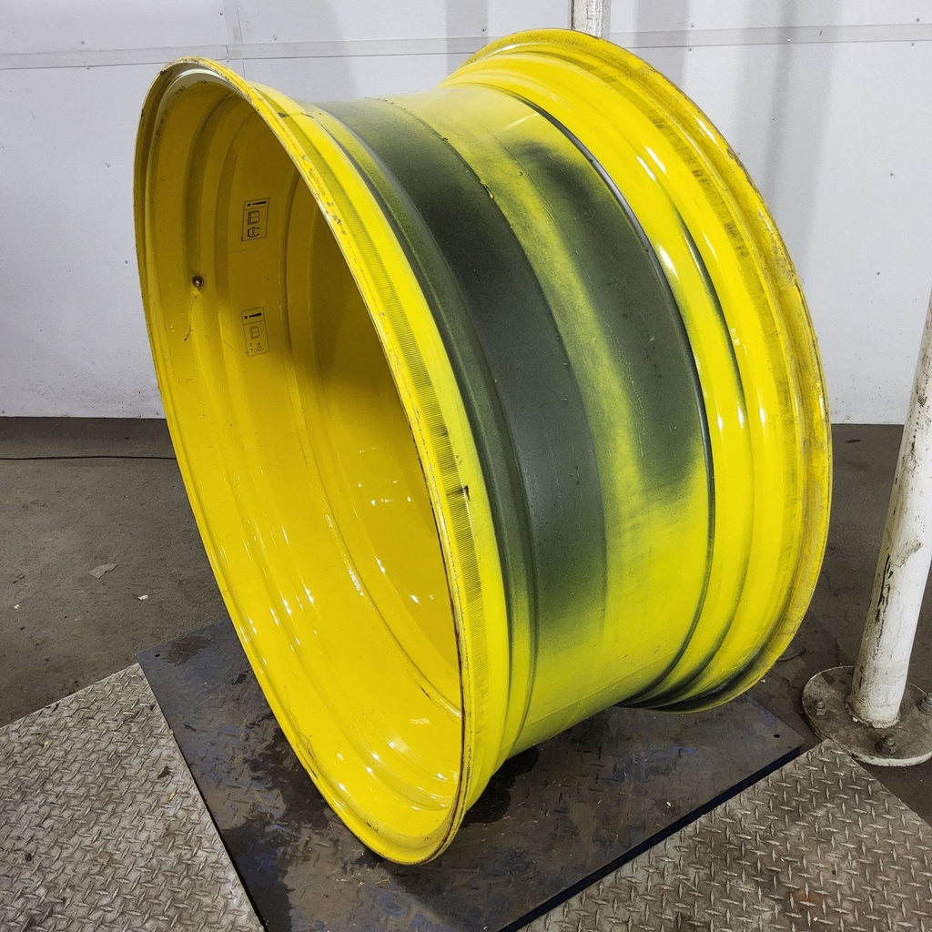 21"W x 46"D, John Deere Yellow 12-Hole Formed Plate Sprayer , -5.62" Offset