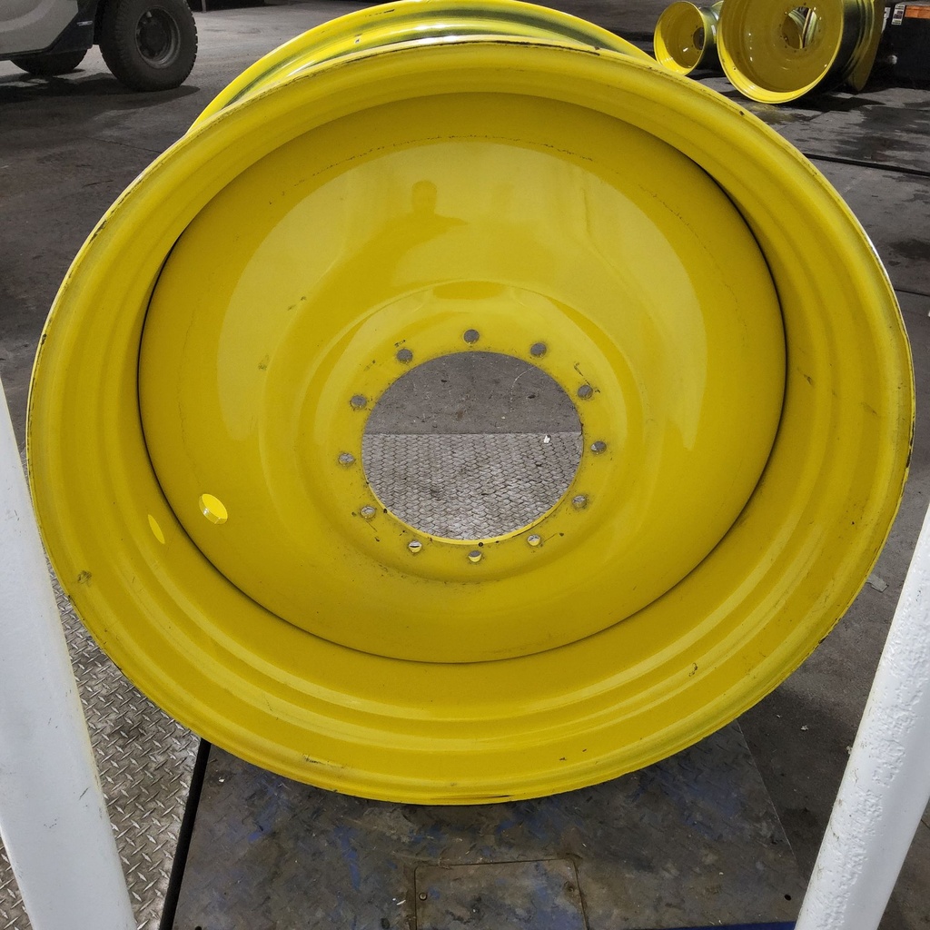 21"W x 46"D, John Deere Yellow 12-Hole Formed Plate Sprayer , -5.62" Offset