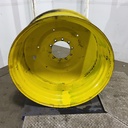 20"W x 42"D, John Deere Yellow 10-Hole Formed Plate , -12.12" Offset