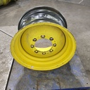 16"W x 26"D, John Deere Yellow 8-Hole Formed Plate , 4.12" Offset