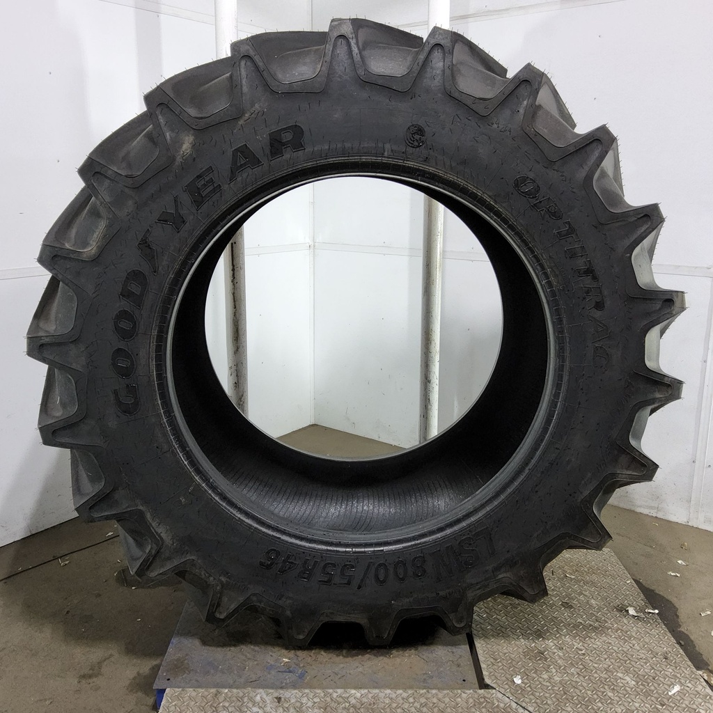 LSW800/55R46 Goodyear Farm DT830 Optitrac R-1W 190D 99%