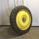 320/90R46 Firestone Radial 9000 R-1W on John Deere Yellow 10-Hole Bubble Disc 35%