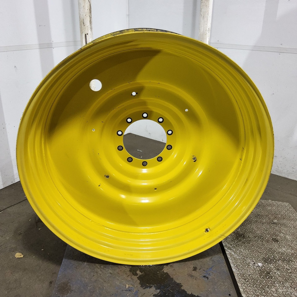 15"W x 50"D, John Deere Yellow 10-Hole Formed Plate , -6.62" Offset