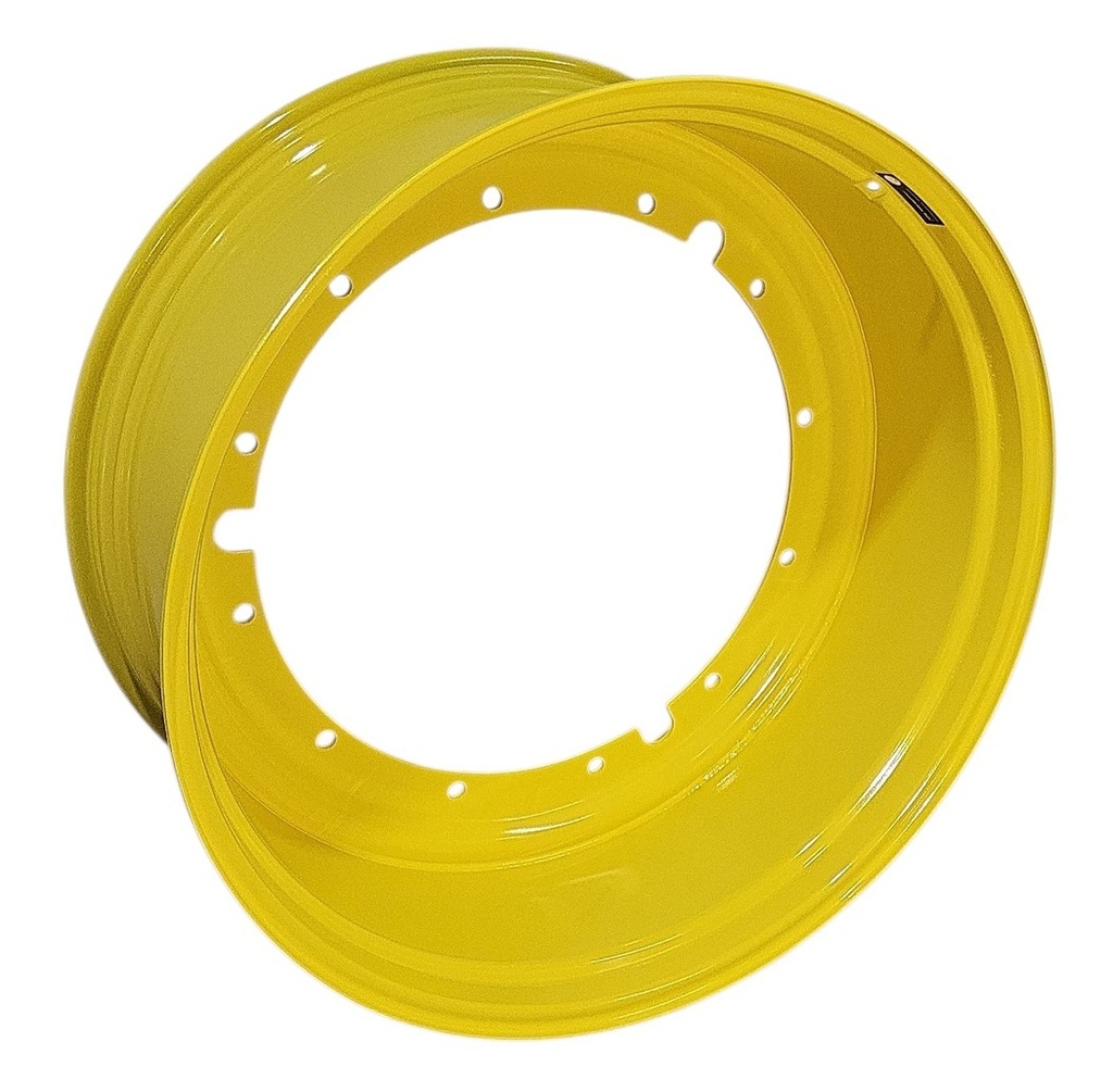 18"W x 42"D, John Deere Yellow 12-Hole Stub Disc , -3.25" Offset