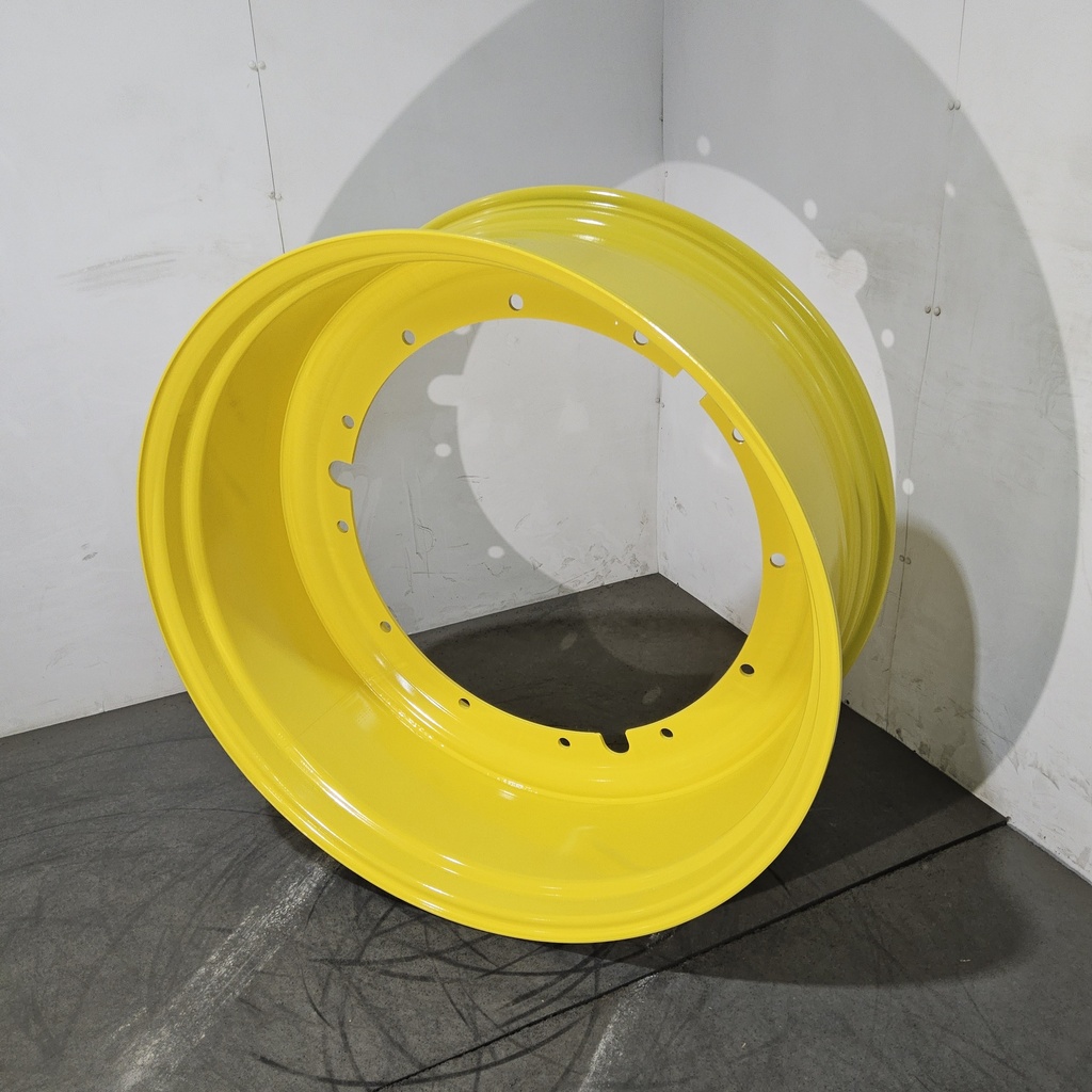 18"W x 42"D, John Deere Yellow 12-Hole Stub Disc , -3.25" Offset