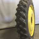 320/90R46 Firestone Radial 9000 R-1W on John Deere Yellow 10-Hole Bubble Disc 55%