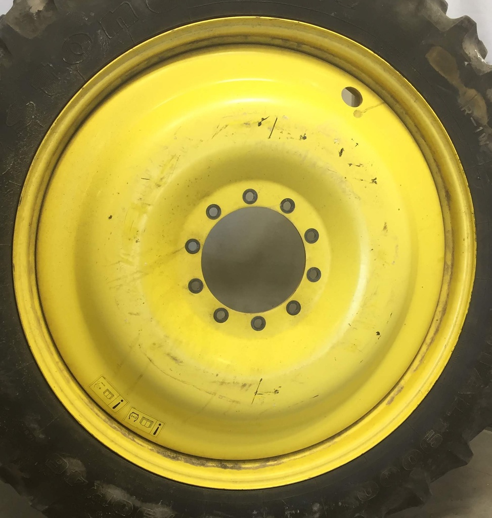 10"W x 46"D, John Deere Yellow 10-Hole Bubble Disc