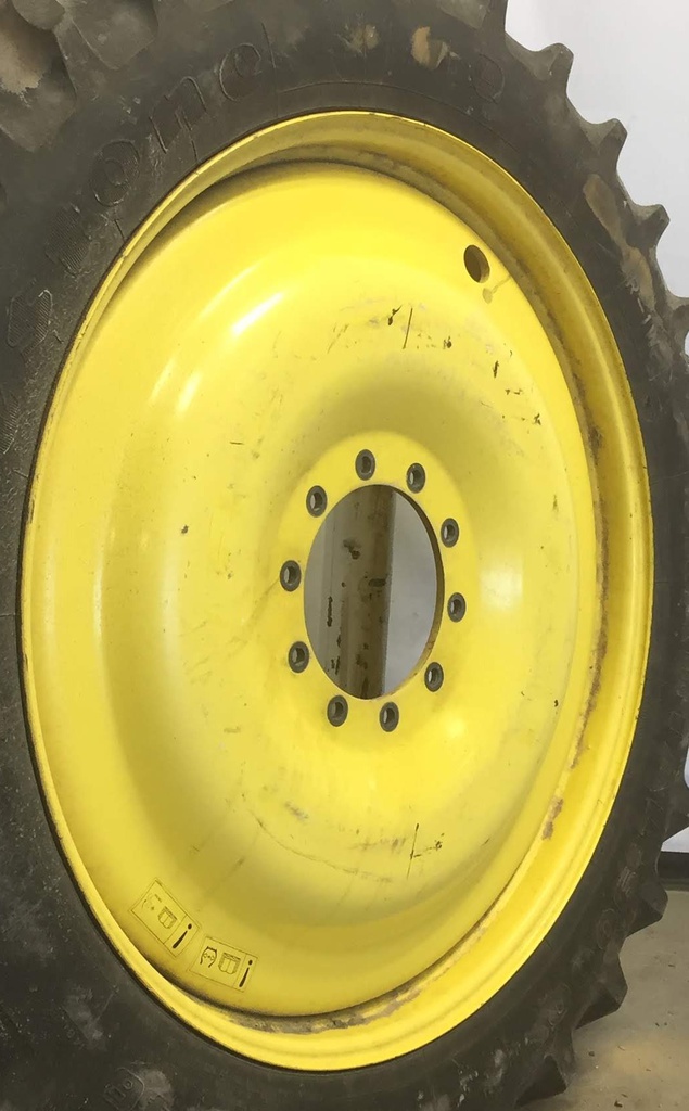 10"W x 46"D, John Deere Yellow 10-Hole Bubble Disc