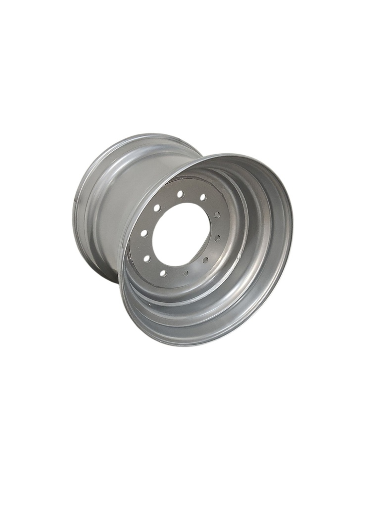 16"W x 22.5"D, Case IH Silver Mist 10-Hole Formed Plate , 0.38" Offset