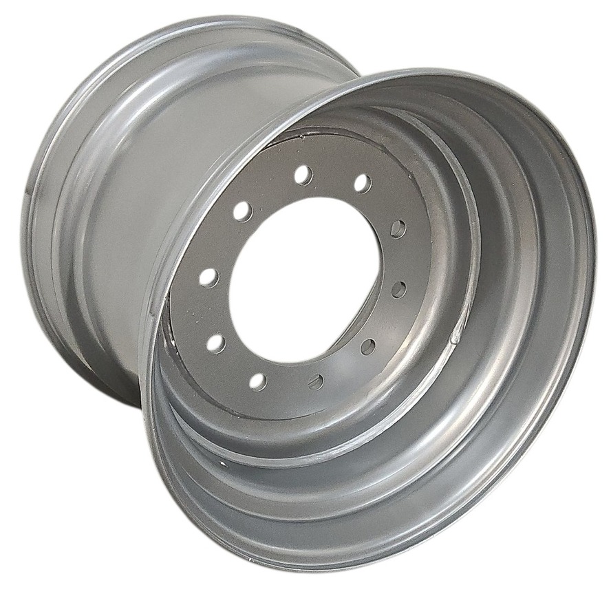 16"W x 22.5"D, Case IH Silver Mist 10-Hole Formed Plate , 0.38" Offset