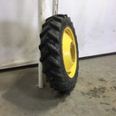 320/85R34 BKT Tires Agrimax RT 855 R-1W on John Deere Yellow 10-Hole Waffle Wheel (Groups of 3 bolts) 70%