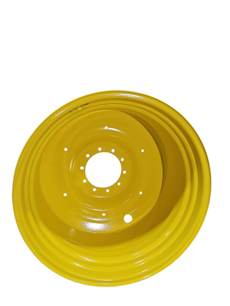 23"W x 38"D, John Deere Yellow 10-Hole Spun Disc , -12.31" Offset