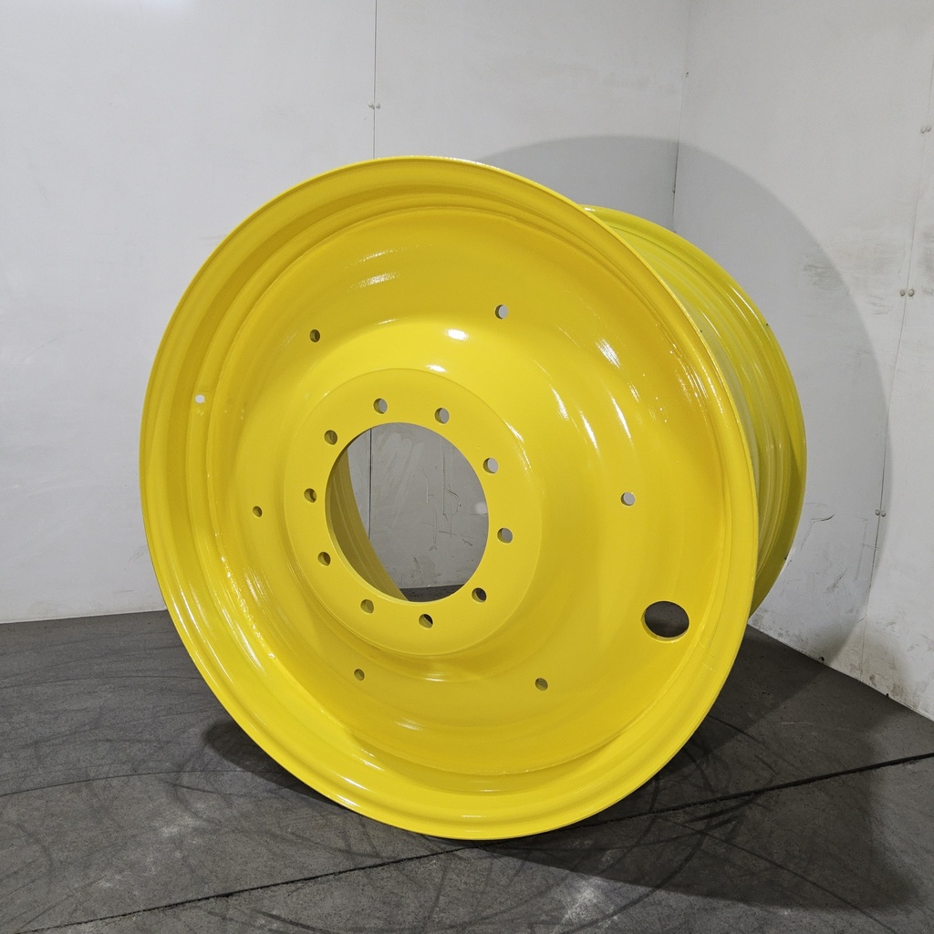 23"W x 38"D, John Deere Yellow 10-Hole Spun Disc , -12.31" Offset