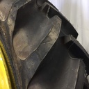 480/80R50 Goodyear Farm DT800 Super Traction R-1W on John Deere Yellow 10-Hole Formed Plate W/Weight Holes 99%
