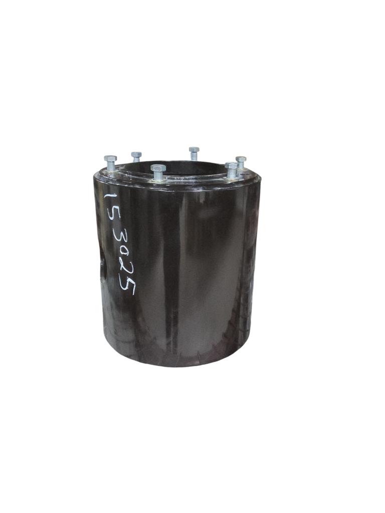 6 to 6-Hole 15"L Hub Extension, Black