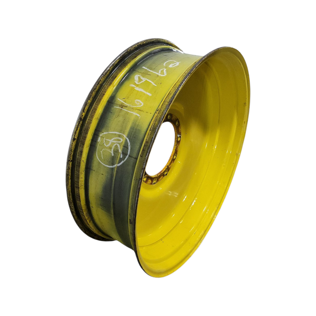 12"W x 38"D, John Deere Yellow 10-Hole Formed Plate , 2.88" Offset