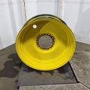 12"W x 38"D, John Deere Yellow 10-Hole Formed Plate , 2.88" Offset
