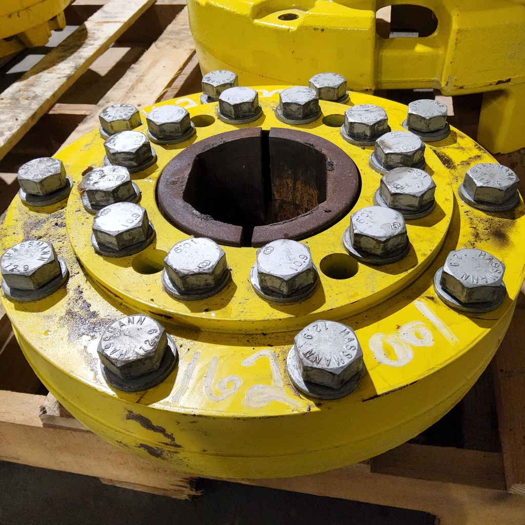 10-Hole Wedg-Lok OE Style, 4.72" (120.02mm) axle, John Deere Yellow