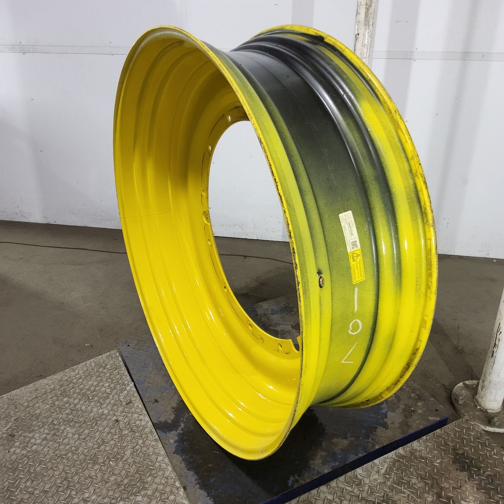 15"W x 50"D, John Deere Yellow 12-Hole Stub Disc , -3.12" Offset