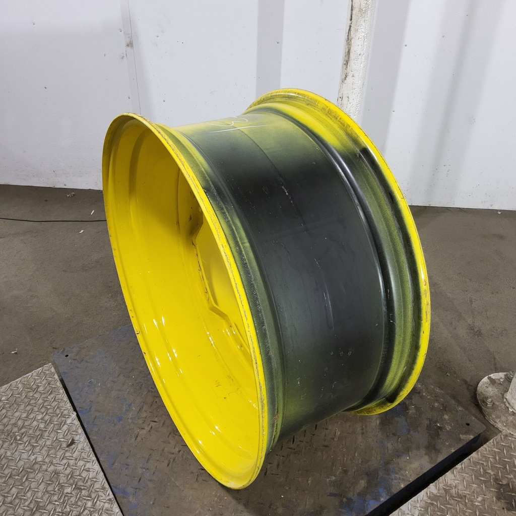 15"W x 34"D, John Deere Yellow 12-Hole Waffle Wheel (Groups of 3 bolts)