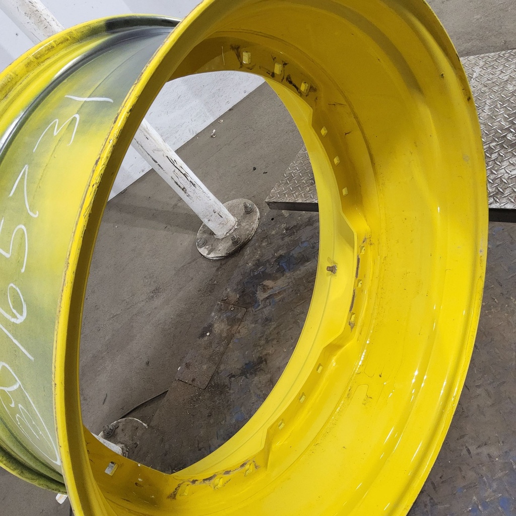 15"W x 34"D, John Deere Yellow 12-Hole Waffle Wheel (Groups of 3 bolts)