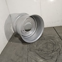 16"W x 22.5"D, Case IH Silver Mist 10-Hole Formed Plate , -0.44" Offset