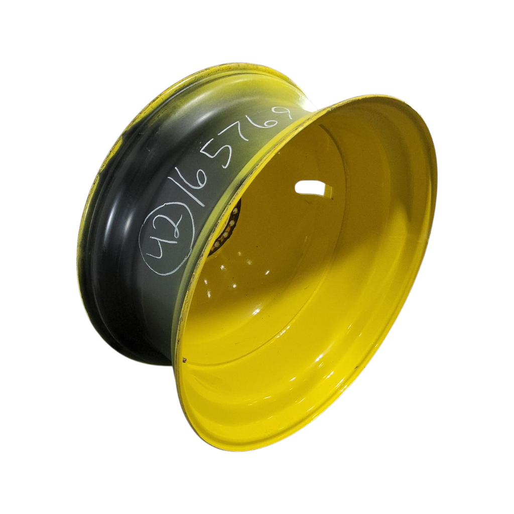 18"W x 42"D, John Deere Yellow 20-Hole Dolly Dual , -15.12" Offset