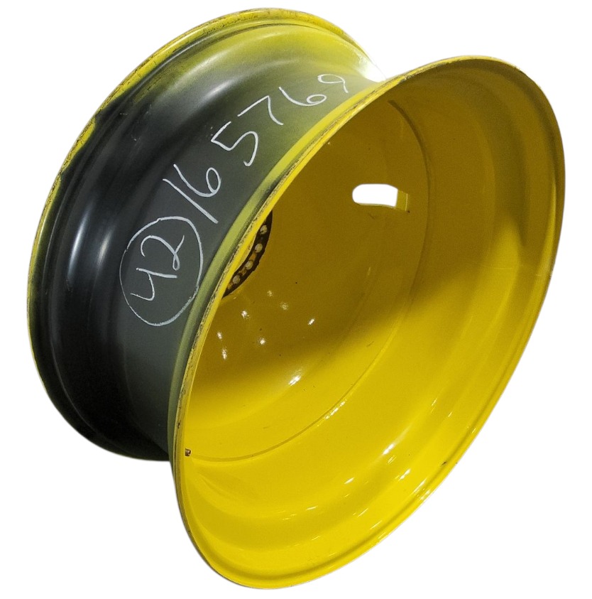 18"W x 42"D, John Deere Yellow 20-Hole Dolly Dual , -15.12" Offset