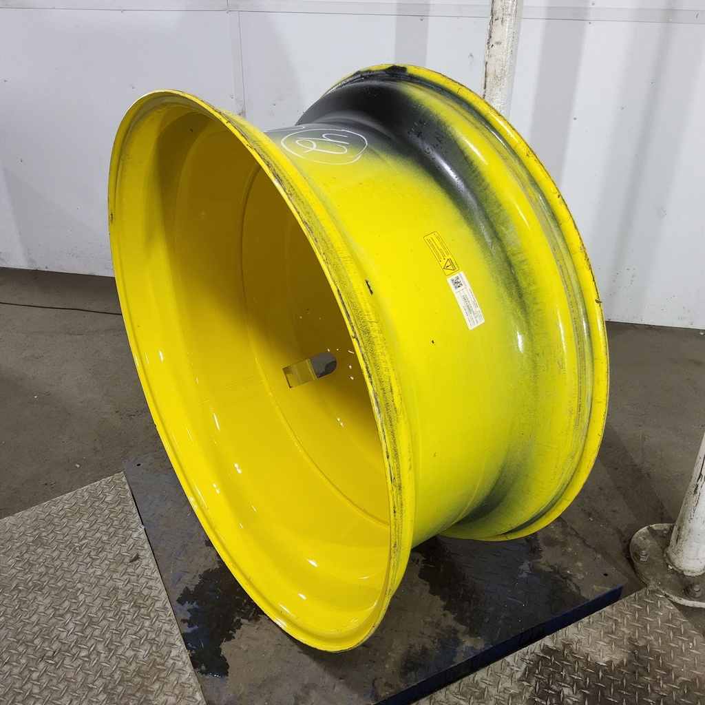 18"W x 42"D, John Deere Yellow 20-Hole Dolly Dual , -15.12" Offset