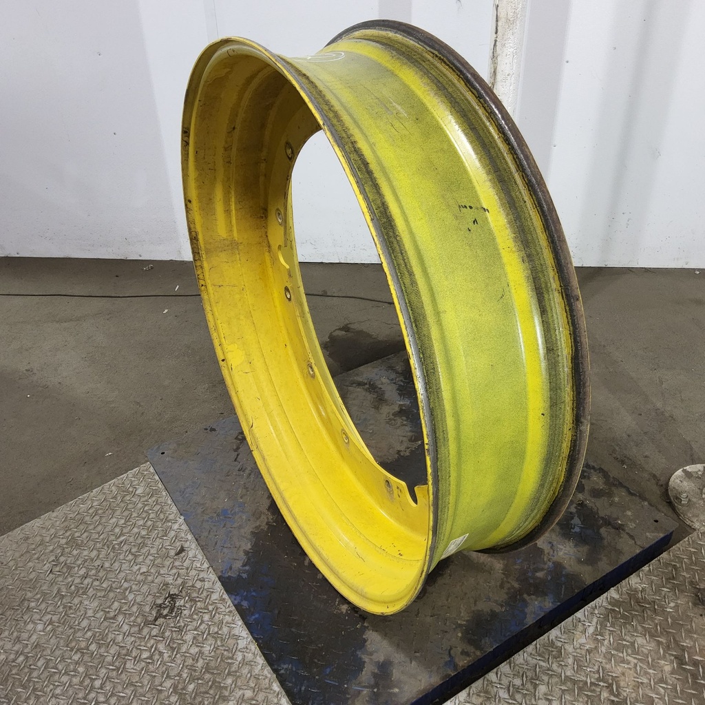 10"W x 42"D, John Deere Yellow 12-Hole Stub Disc , 1.5" Offset