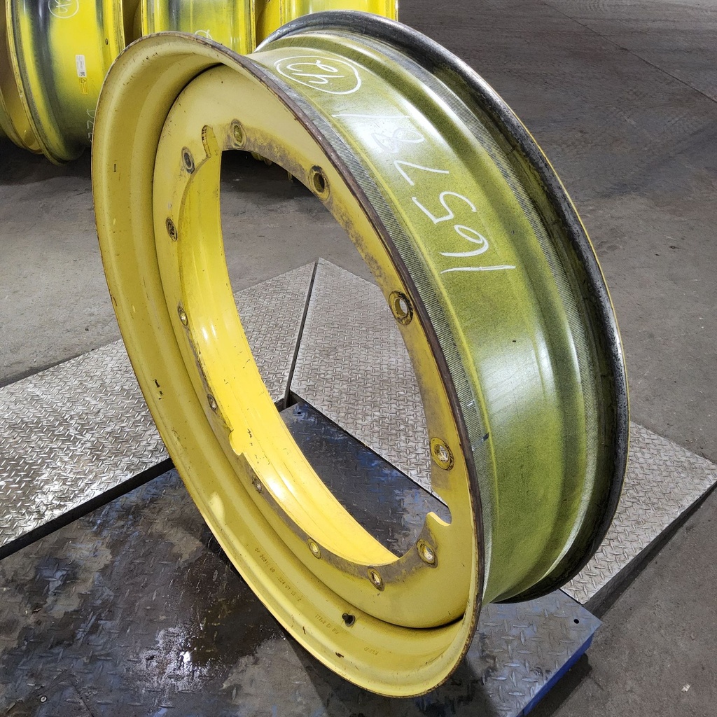 10"W x 42"D, John Deere Yellow 12-Hole Stub Disc , 1.5" Offset