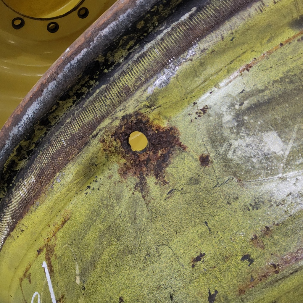 10"W x 42"D, John Deere Yellow 12-Hole Stub Disc , 1.5" Offset