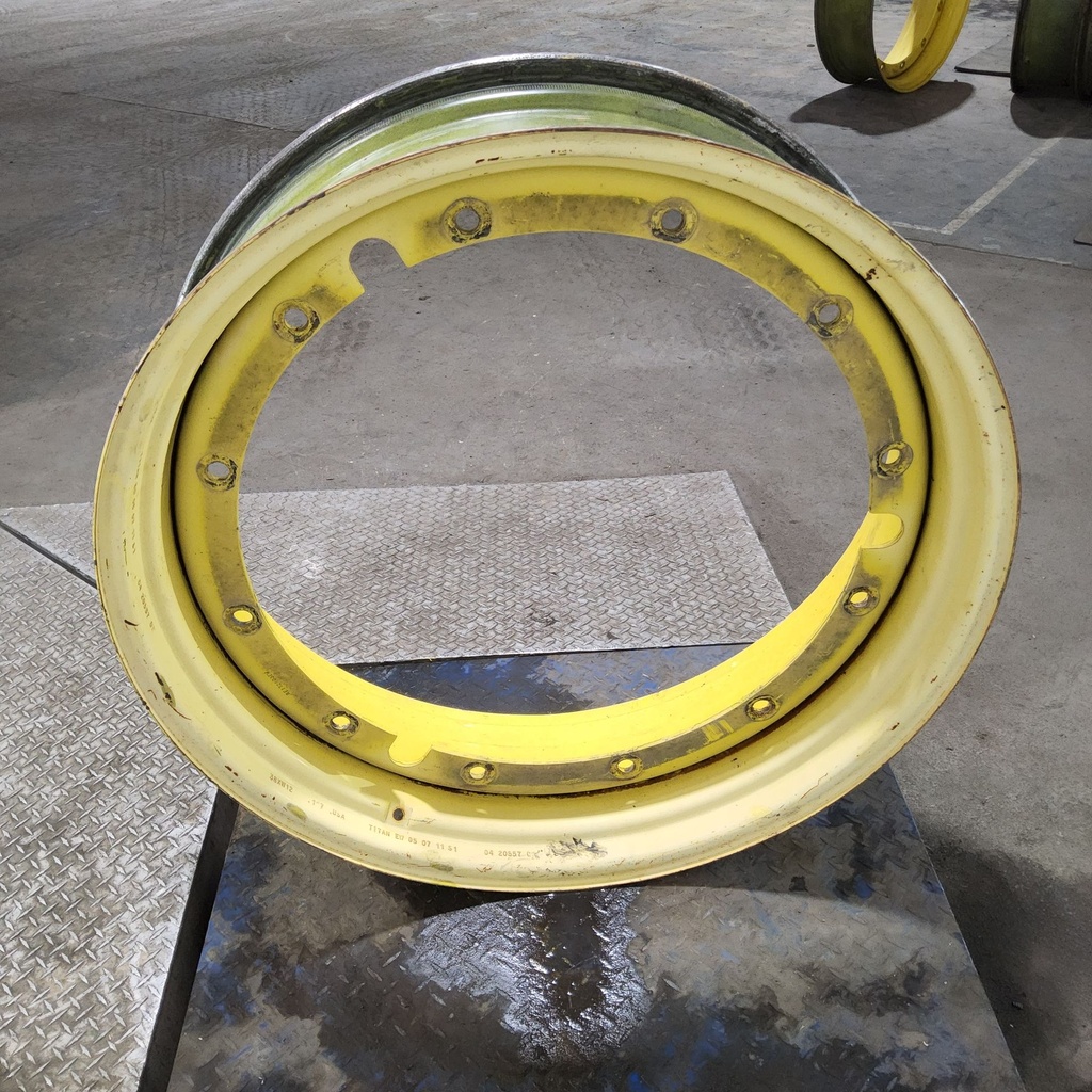 12"W x 38"D, John Deere Yellow 12-Hole Stub Disc , 1.88" Offset