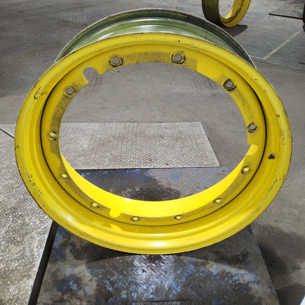 12"W x 38"D, John Deere Yellow 12-Hole Stub Disc , 1.88" Offset