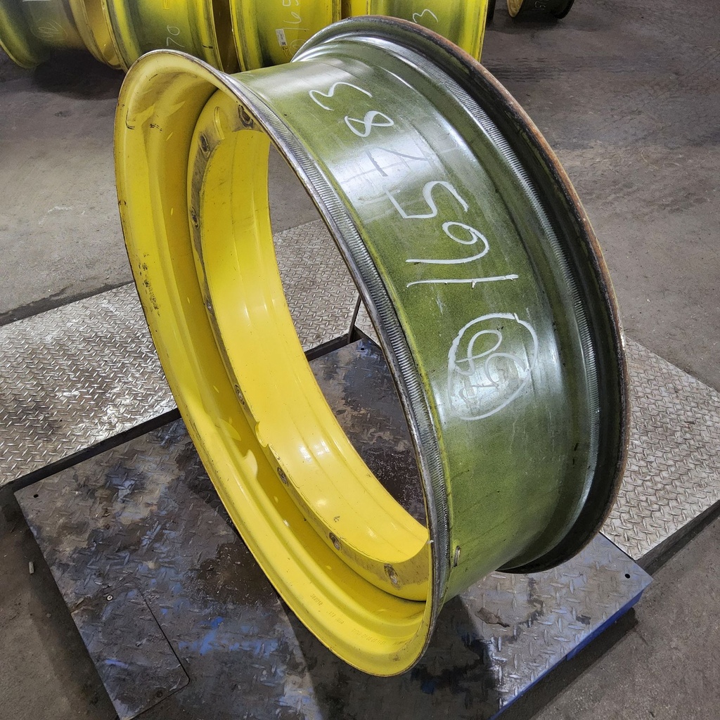 12"W x 38"D, John Deere Yellow 12-Hole Stub Disc , 1.88" Offset