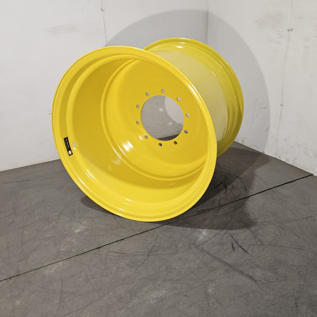 27"W x 32"D, John Deere Yellow 10-Hole Formed Plate , 3.25" Offset