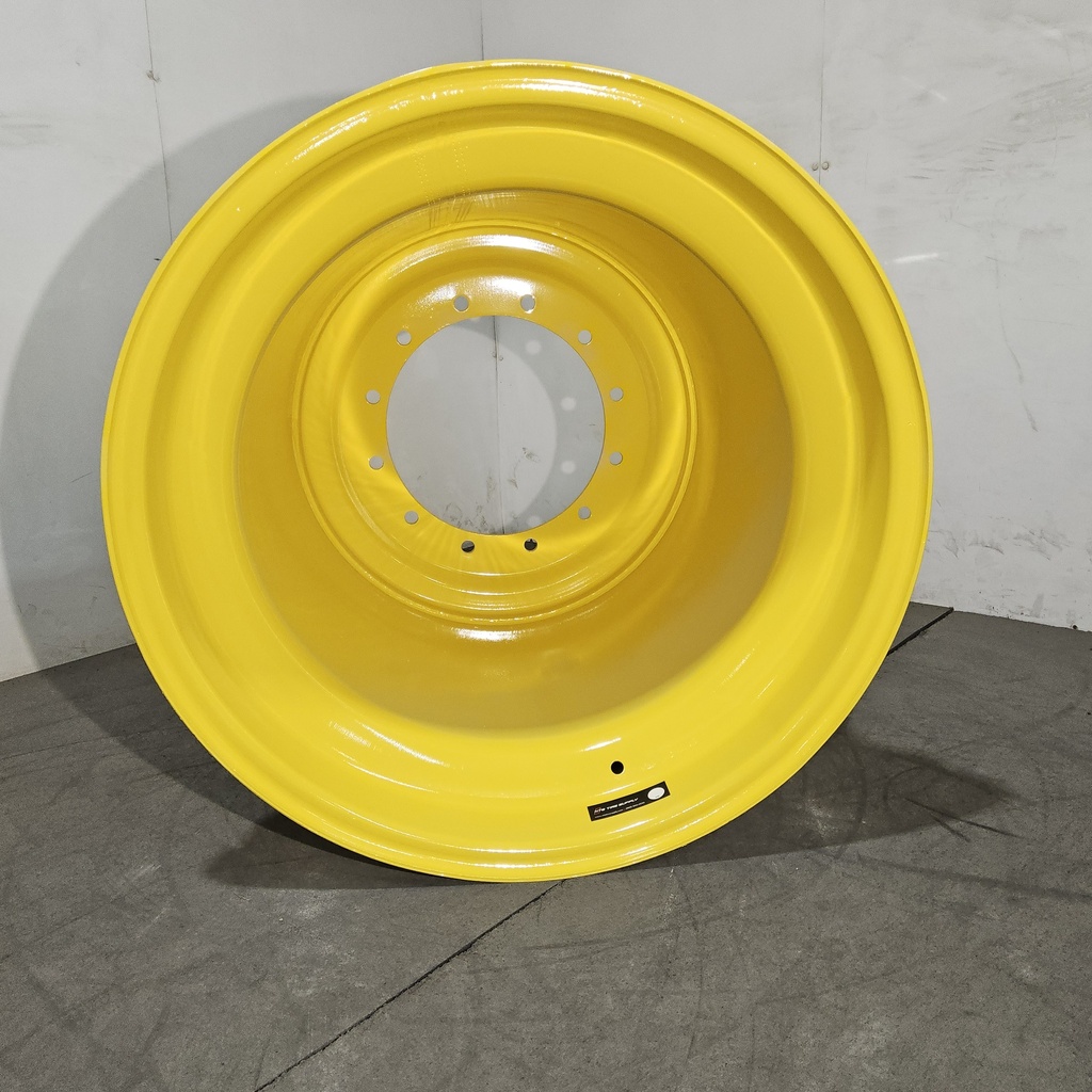 36"W x 32"D, John Deere Yellow 12-Hole Formed Plate , -9.56" Offset