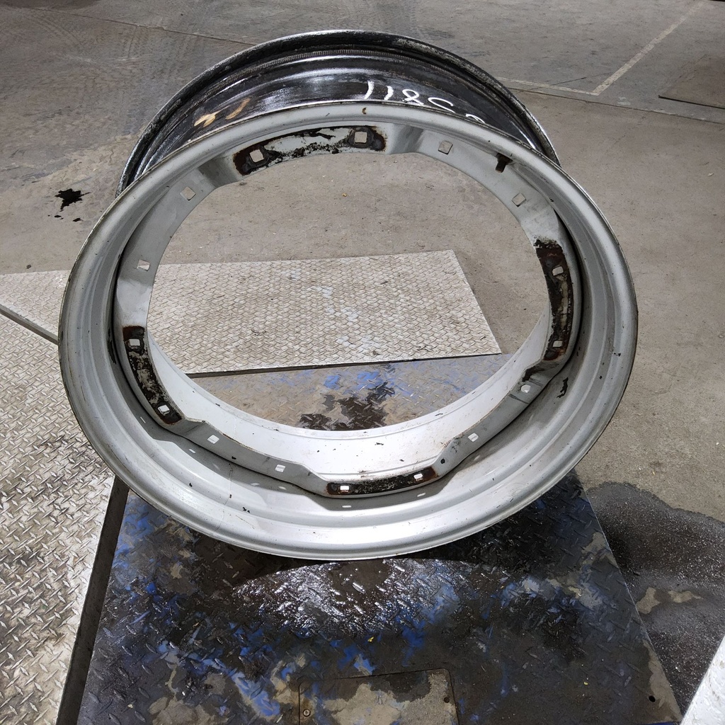 13"W x 34"D, Case IH Silver Mist 12-Hole Waffle Wheel (Groups of 2 Bolts)