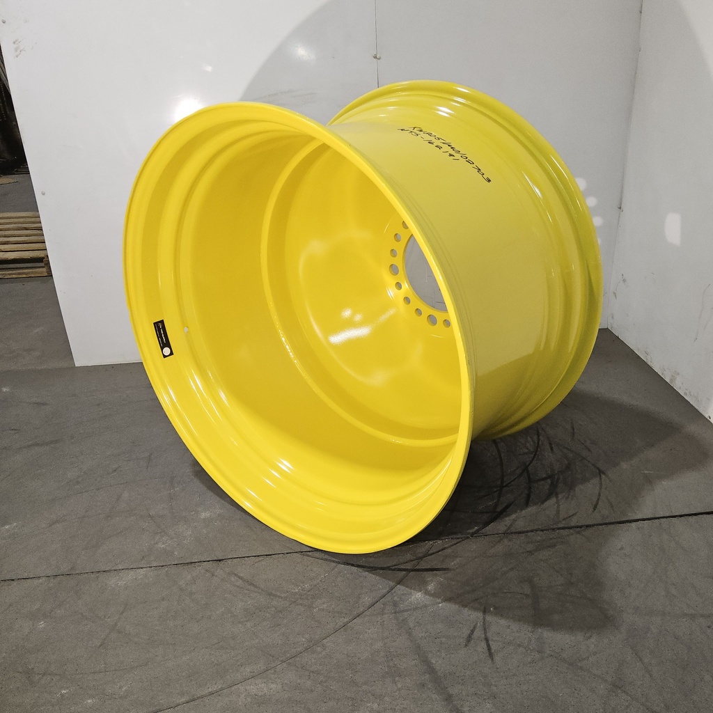 23"W x 38"D, John Deere Yellow 20-Hole Dolly Dual , -16.31" Offset