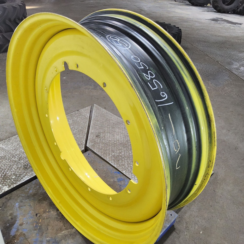 15"W x 50"D, John Deere Yellow 12-Hole Stub Disc , -3.12" Offset