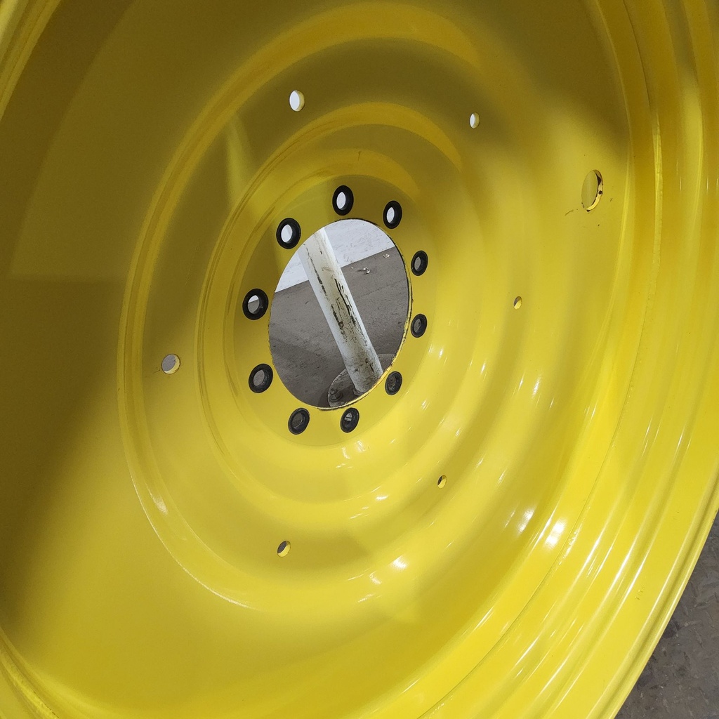 15"W x 50"D, John Deere Yellow 10-Hole Formed Plate , 6.62" Offset