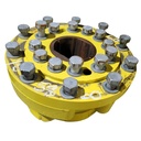 10-Hole Wedg-Lok OE Style, 4.72" (120.02mm) axle, John Deere Yellow