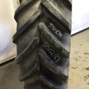 540/65R34 Michelin Multibib R-1W on John Deere Yellow 8-Hole Rim with Clamp/Loop Style 90%