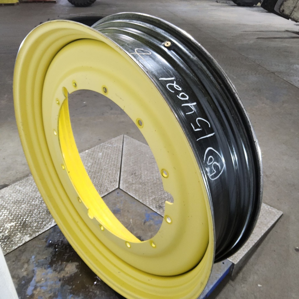 12"W x 50"D, John Deere Yellow 12-Hole Stub Disc , -3.12" Offset