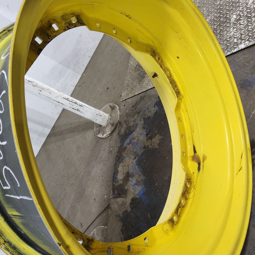 13"W x 34"D, John Deere Yellow 12-Hole Waffle Wheel (Groups of 3 bolts)