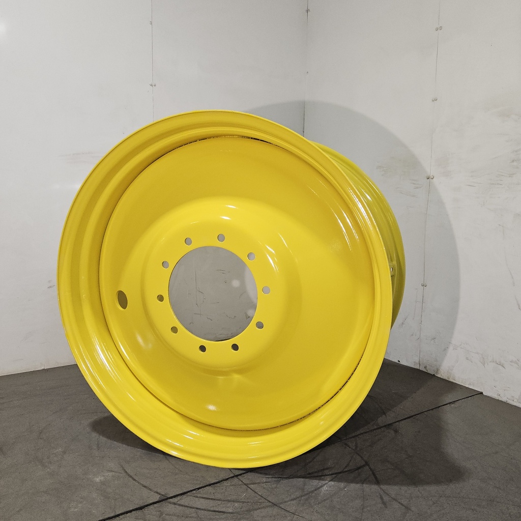 23"W x 38"D, John Deere Yellow 10-Hole Formed Plate , -13.5" Offset