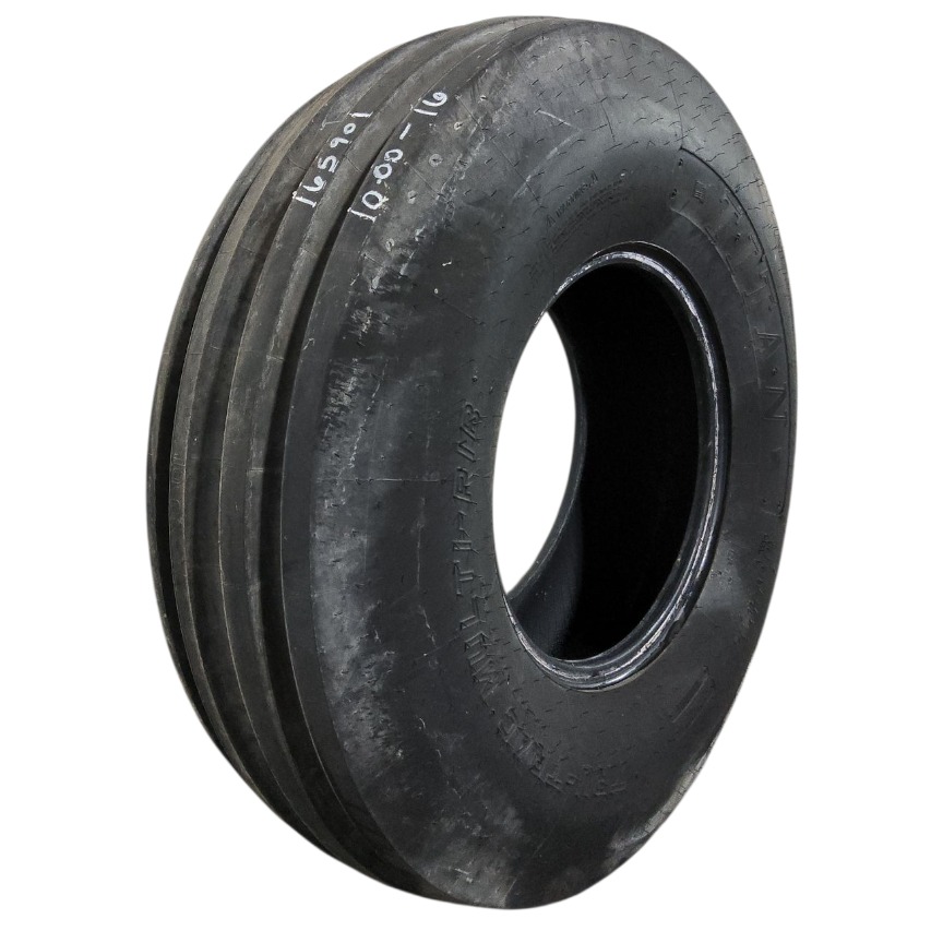 10.00-16 Titan Farm Tru-Trac Multi-Rib 4-Rib F-2M C (6 Ply), 99%