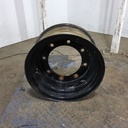 8"W x 16"D, Black 8-Hole Flat Plate , -1.12" Offset